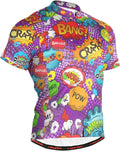 Men's Cycling Bike Jersey Short Sleeve Moisture Wicking, Breathable, Quick Dry Biking Shirt with 3 Rear Pockets