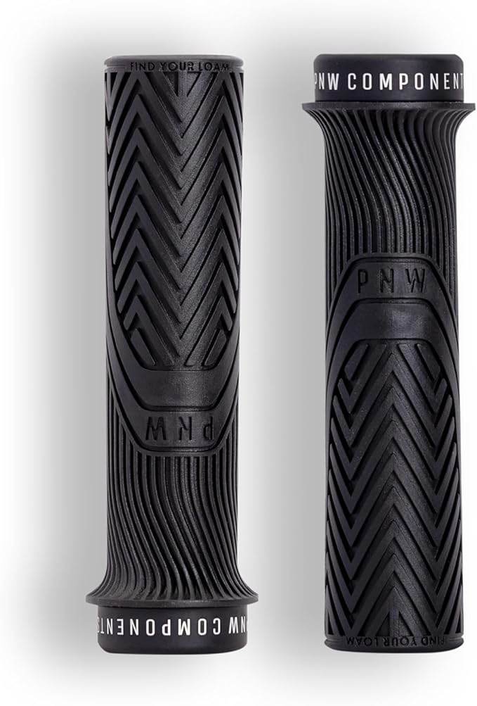 PNW Components Loam MTB Bike Grips – Lock-On Mountain Bike Handlebar Grips – 25A Tacky Rubber – Ergonomic Trail & Enduro Grip – 30mm or 34mm – Multiple Colors