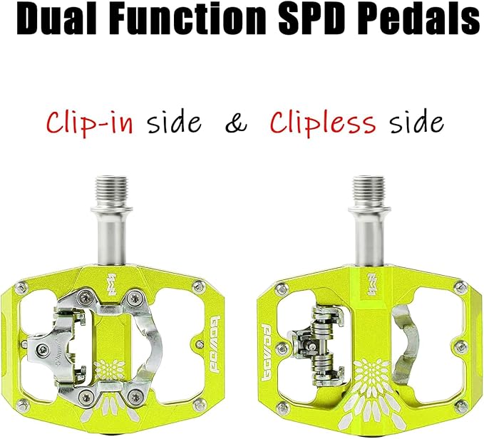 Bike Pedals 9/16" Lightweight Non-Slip Bicycle Platform Pedals - Fits Most Adult Bikes & Mountain Bikes &MTB, Road Bikes and Slip-Resistant Design
