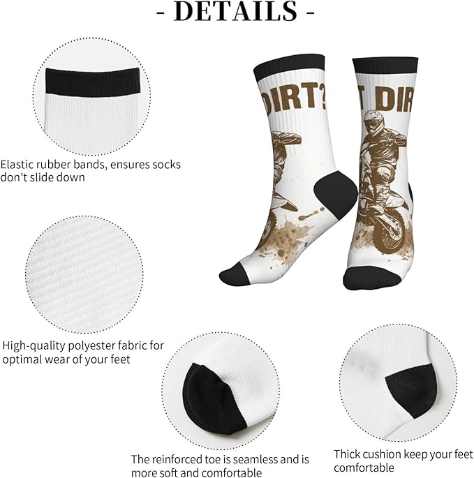 Crew Athletic Socks Funny Crazy Casual Sports Novelty Dress Socks for Women Men Running Hiking