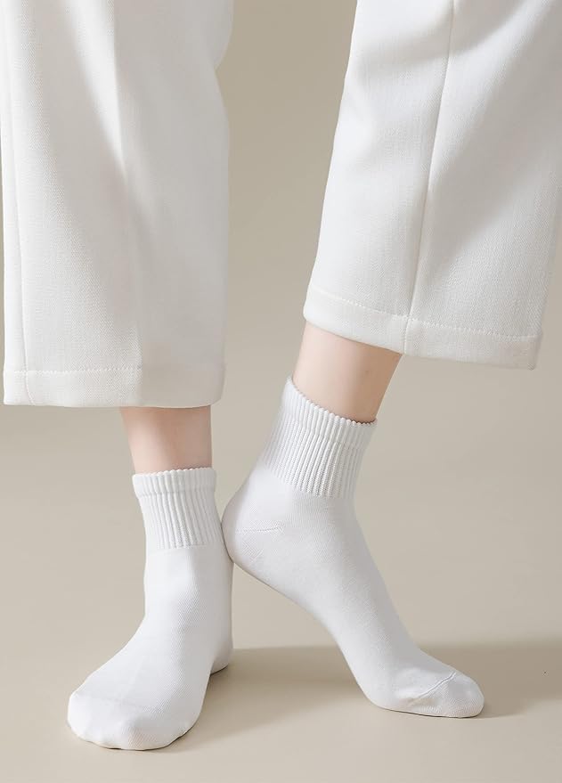 MAGIARTE Womens Mini Crew Ankle Socks Athletic Casual Cotton Socks for Women