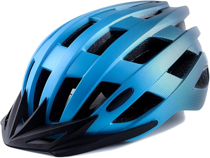 Adult Bike Helmets, Adjustable Mens Womens Bicycle Helmet, Lightweight Road Mountain Cycling Safety Sports Helmets with Detachable Visor