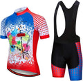 Hotlion Men's Cycling Jersey Set Summer Cycling Clothing Suit Pro Team Bike Clothes Road Biking Outfits Bicycle Kit for Men