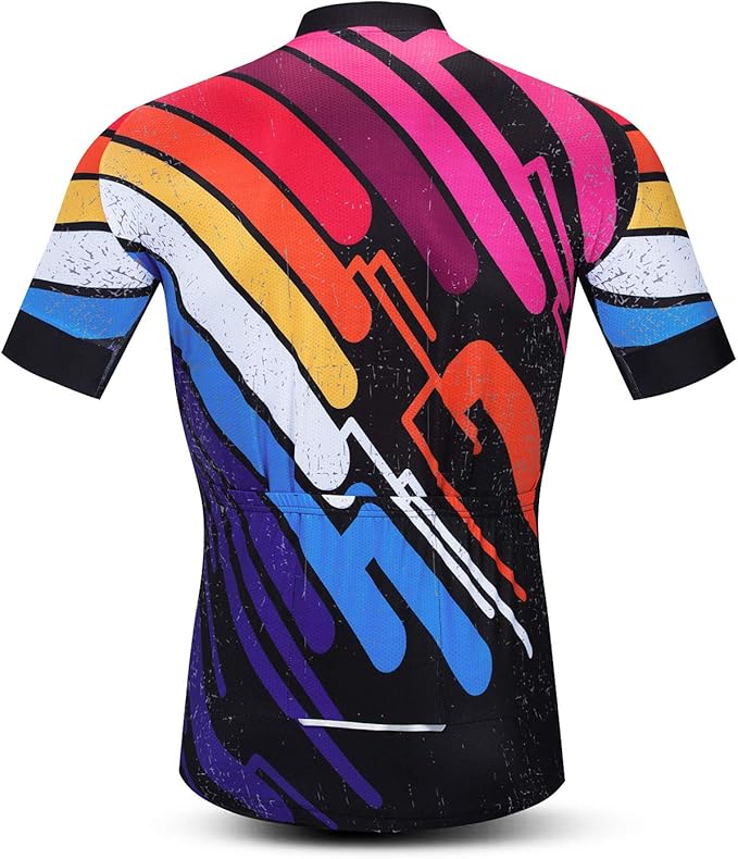 Hotlion Summer Cycling Jersey Men Mountain Bike Jersey Quick Dry Bicycle Shirt Short Sleeve Cycling Clothing