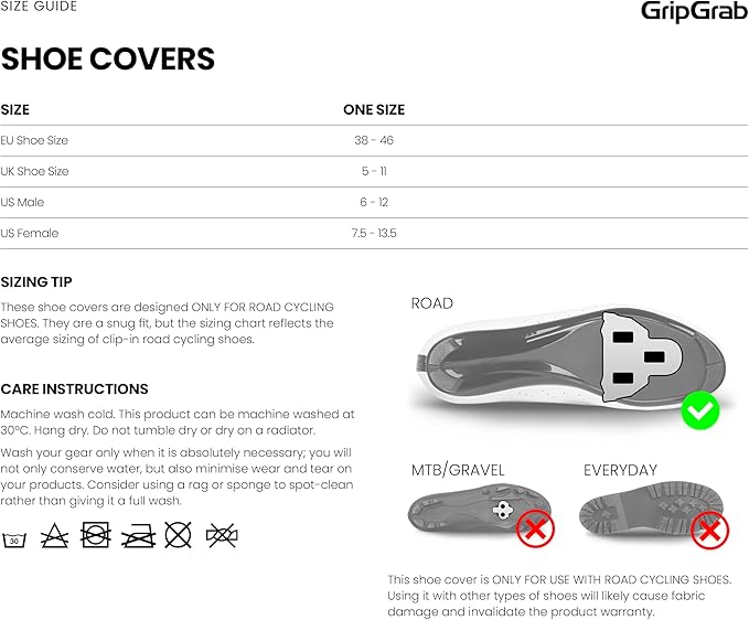 GripGrab Primavera Road Bike Spring Autumn Cycling Cover Socks Aero Oversocks Knitted Overshoes Knit Shoe Covers Fall