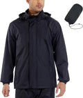 GIISAM Men’s Rain Jacket with Hood Lightweight Rain Coats Waterproof Raincoat Packable Windbreaker for Hiking Cycling