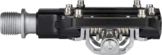 Venzo Multi-Use Compatible with Shimano SPD Mountain Bike Bicycle Sealed Clipless Pedals - Dual Platform Multi-Purpose - Great for Touring, Road, Trekking Bikes - Size: 85 x 80 mm = 3.3 x 3.1 inch