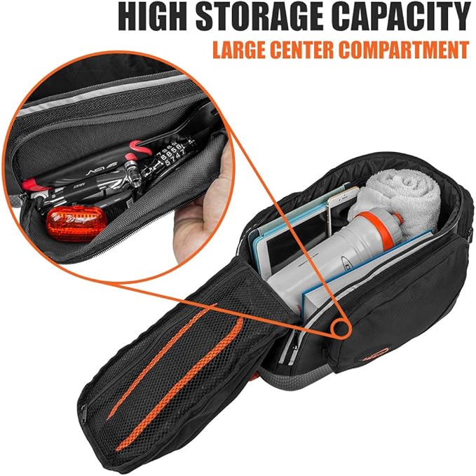Ibera Bike Bag Commuter 17L - Clip-On Bike Rack Bag with Shoulder Strap - Hard Base, Reflective Trim & Taillight Compatible - Bicycle Bag for Daily Use & Commute - PAKRAK ONLY FOR IBERA RACKS