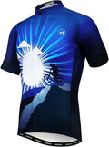Hotlion Summer Cycling Jersey Men Mountain Bike Jersey Quick Dry Bicycle Shirt Short Sleeve Cycling Clothing