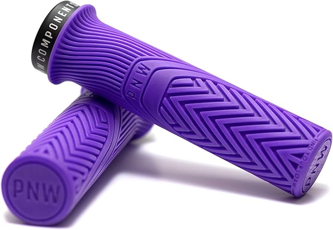PNW Components Loam MTB Bike Grips – Lock-On Mountain Bike Handlebar Grips – 25A Tacky Rubber – Ergonomic Trail & Enduro Grip – 30mm or 34mm – Multiple Colors