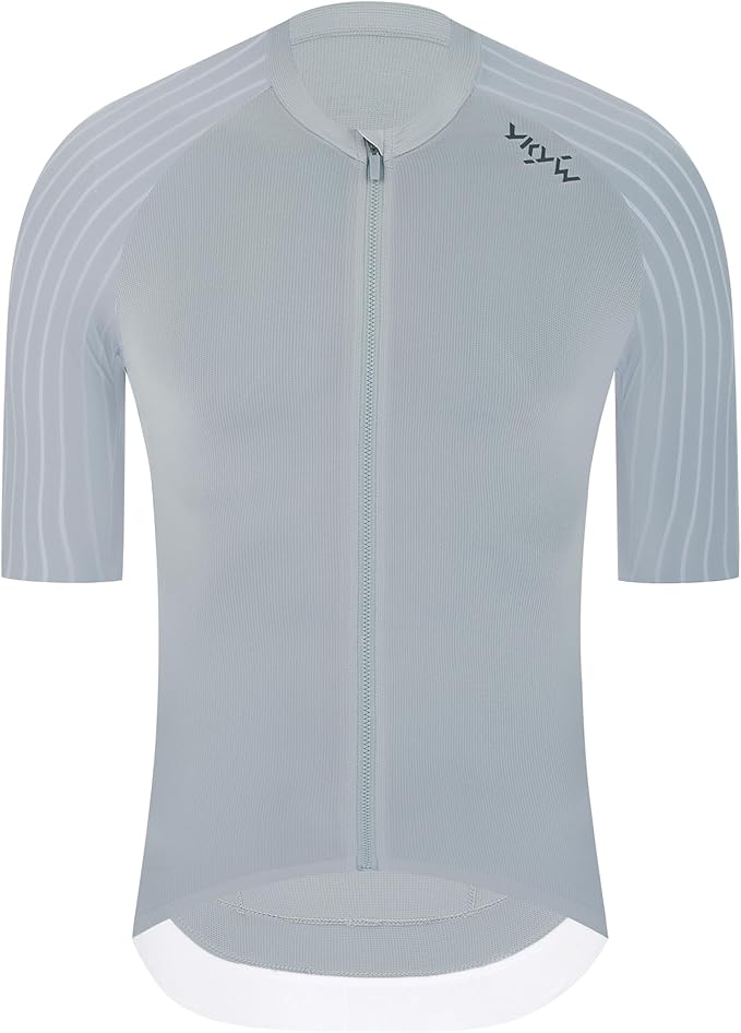 YKYWBIKE Cycling Jersey Men Aero Race Fit, Road Bike Jersey Short Sleeved Moisture Wicking, Breathable,Zip Pocket,UPF50＋