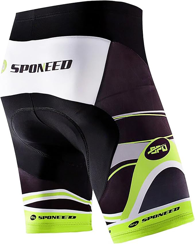 sponeed Men's Cycle Shorts Biking Pants Gel Padding Bicycle Ride Bottoms for Road Bikie