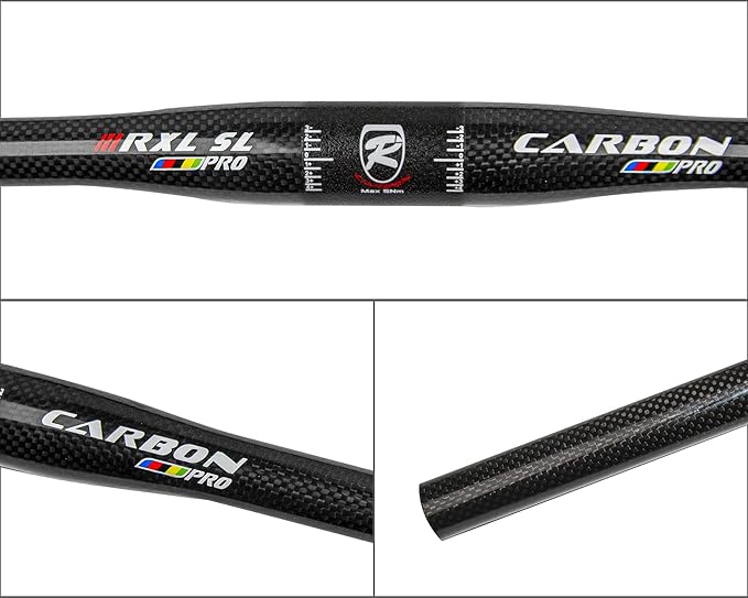 Carbon Handlebars, Mountain Bike Handlebars, Riser Bars 31.8mm 3K Matt Glossy 680mm 700mm 720mm 740mm 760mm MTB Handlebars for Mountain Bikes,Road Bike