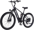 Electric Mountain Bike for Adults 26" Step-Over/Thru Commuter Ebike for Men Women, 540W/1100W Peak Motor, 374Wh/500Wh Removable Battery,7-Speed