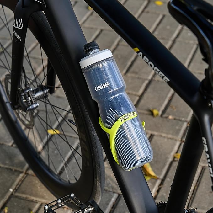 Corki Cycles Bike Water Bottle Holder Right Side Load Water Bottle Cage for Road, MTB, Gravel Bicycles Yellow 2 Pack