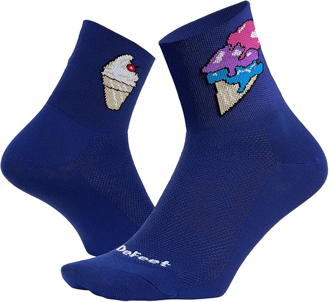 DEFEET | Aireator 3" Patterned Cycling Socks | For Biking, Running, & Everyday Adventures