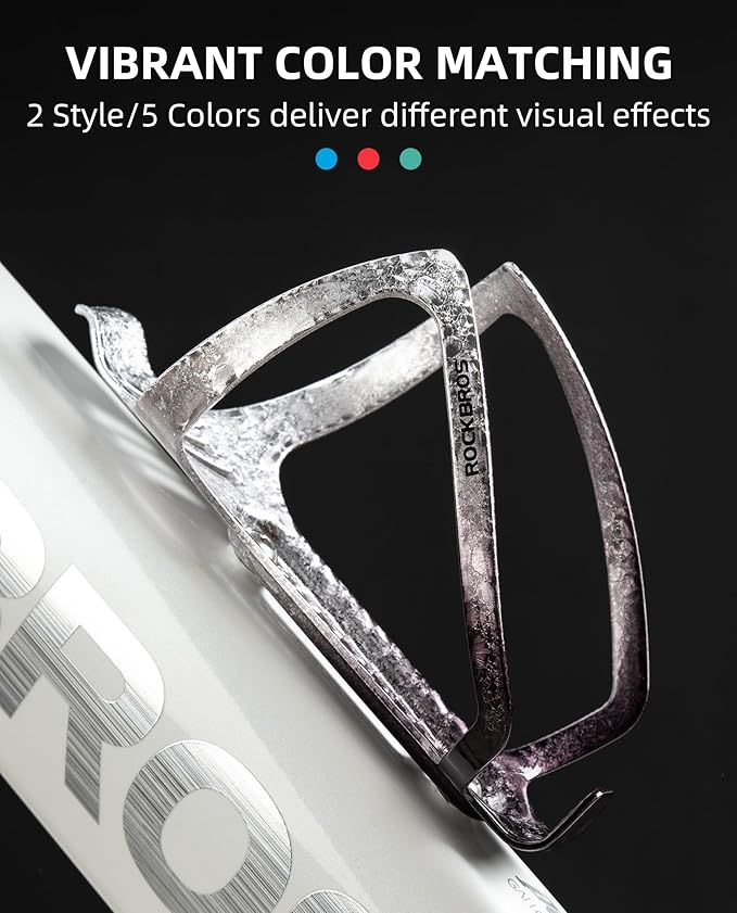 ROCKBROS Bike Water Bottle Holder Aluminum Alloy Bike Bottle Cage Lightweight Bike Cup Holder for Road Mountain Bikes