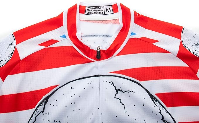Men's Cycling Jersey Short Sleeve Bike Shirts Bicycle Jacket with Pockets