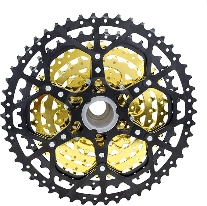 VG SPORTS 8/9/10/11/12 Speed Ultra-Light Bike Cassette for Mountain Bike 11-40T/11-42T/11-46T/11-50T/11-52T MTB Cassette Lightweight Aluminum Bracket Cassette