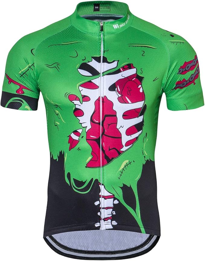 Weimostar Men's Cycling Jersey Short Sleeve Bike Clothing Multicolored Diamond