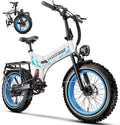 1500W Electric Bike for Adults Full Suspension,48/52v 20AH Electric Dirt Bike with 20" x 4.0 Fat Tire, Max 30+MPH & 70 Miles Electric Bicycle, Ebike for Snow, Mountains, Road UL Certified