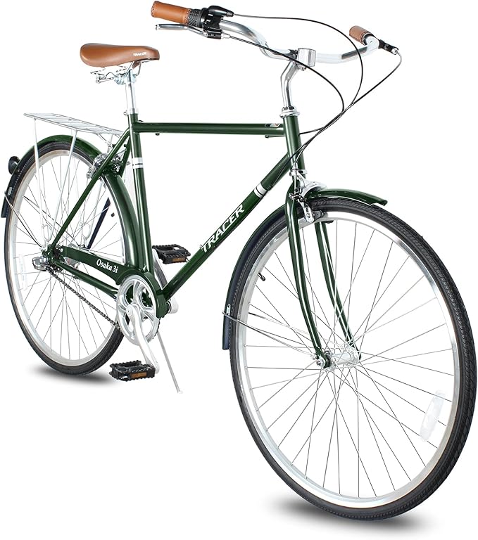 Tracer Osaka Hybrid Bikes for Women/Men,Steel Frame, 7-Speed/Inter-3 Speed, 700c Wheels,City Bike,Comfort Bike,Commuter Bike,Womens Bike Multiple Color
