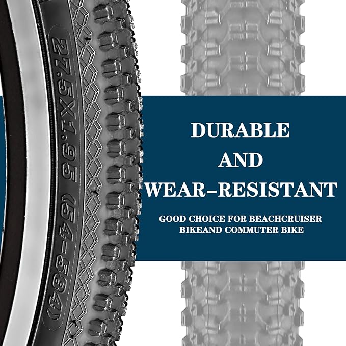 SIMEIQI Bike Tires 26x1.95 Inch Bike Tire for Mountain Foldable Replacement Bicycle Tire