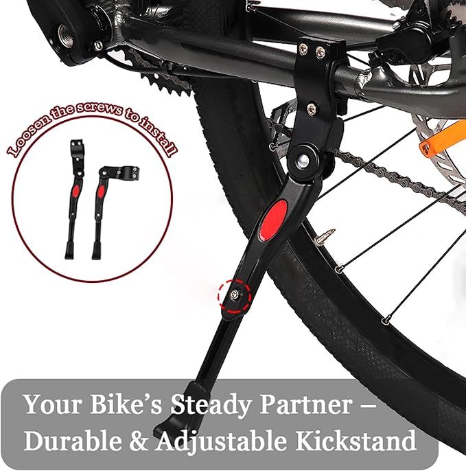 Bicycle Kickstand for Giant Trance Advanced Pro 29 2 2021 - Adjustable Bike Kickstand - Non-Slip Foot, Easy Install, Aluminum Alloy Material, Stable and Durable Support - Bike Stand