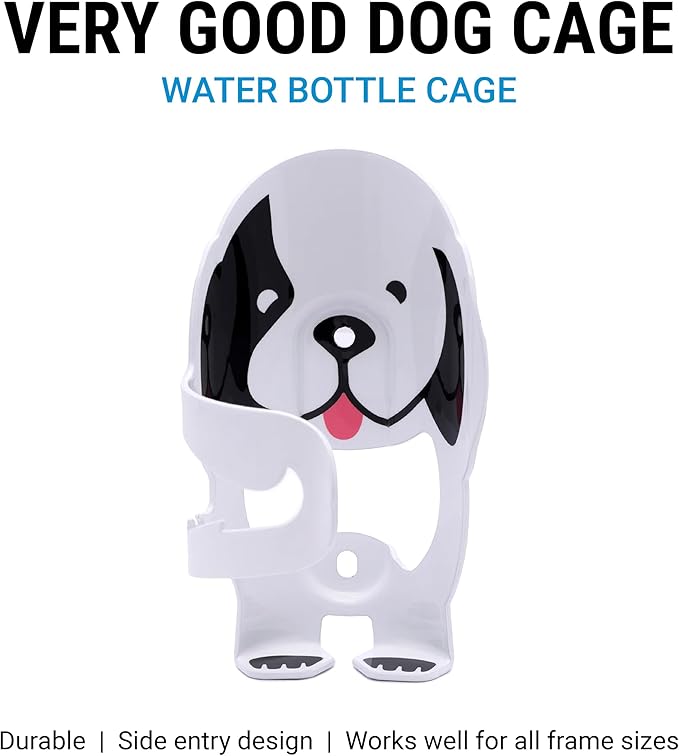 Portland Design Works Water Bottle Cage - Lightweight Water Bottle Holder for Bikes, Very Good Dog Cage, White