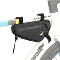 Bike Frame Bag Cycling Triangle Bike Bag Water Resistant Bicycle Frame Bag Under Top Tube Bag Pouch for Mountain Gravel MTB Road Bike Accessories, Black