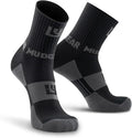 Crew Length Trail Running Socks, Quick-Drying Mid-Calf Socks with Arch Support, Sweat-Resistant, Breathable Athletic Socks