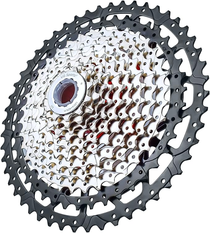 VG SPORTS 8/9/10/11/12 Speed Ultra-Light Bike Cassette for Mountain Bike 11-40T/11-42T/11-46T/11-50T/11-52T MTB Cassette Lightweight Aluminum Bracket Cassette