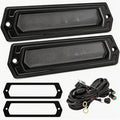 YCHOW-TECH Flush Mount LED Pods 2PCS 7 Inch 120W CREE LED Diffusion Beam Backup Reverse Light Offroad Driving Lights LED Bumper Light Bars with Wiring Harness Kit for Truck Pickup ATV UTV SUV