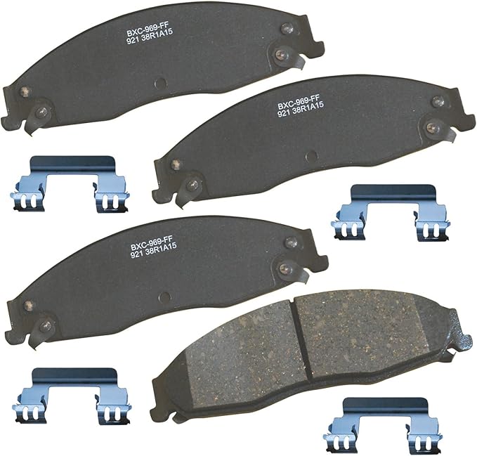 Bendix Premium SBC921 Ceramic Front Brake Pads for Cadillac CTS 2007-2003, STS 2008-2005, Pontiac Grand Prix 2008-2005