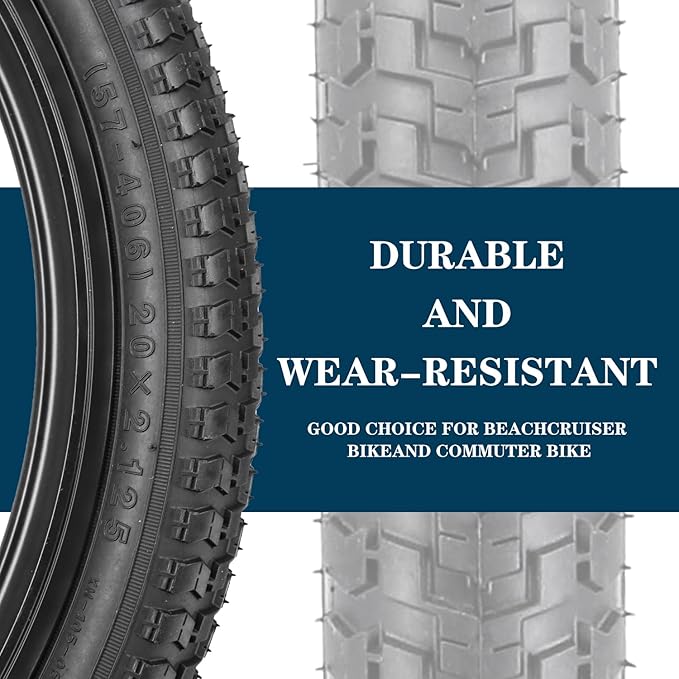 SIMEIQI Bike Tires 26x1.95 Inch Bike Tire for Mountain Foldable Replacement Bicycle Tire