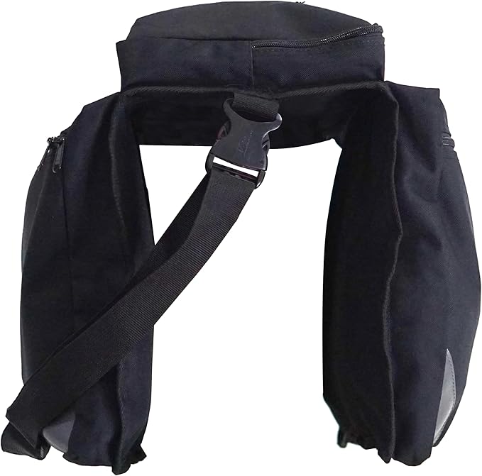 Vincita Soft Transport Bag for Folding Bikes with 4 Spinner Wheels – Travel Case Fits 20" Wheels – Padded Bicycle Carrier with Garment Storage