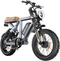 Electric Bike for Adults - 16/20 Inch Fat Tire Ebike, 750W/Peak 1500W Motor Ebike, 48V15.6AH Detachable Battery, 4 Riding Modes Electric Dirt Bike