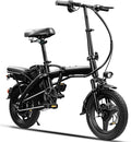 Folding Electric Bike for Adults and Teens, 560W Motor 24MPH Compact Commuter Ebike, 32 Miles Range, 48V 10Ah Battery, 3-Level Pedal Assist, 14" Mini Foldable Electric Bicycles, UL2849 Certified