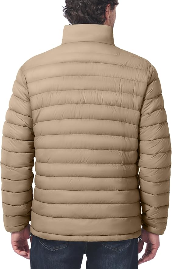 Men's Lightweight Packable Puffer Jacket Insulated Warm Winter Jackets Puffy Coat for Ski Hiking Travel