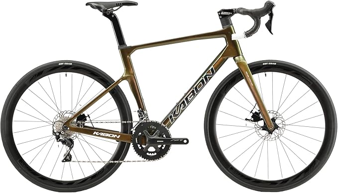 KABON Complete Carbon Road Bike, 700C Carbon Fiber Frame Road Bike with R8000 22 Speed Groupset Disc Brake Racing Bicycle 28C Tire Carbon Wheelset