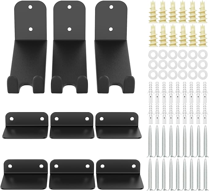 TORACK Wall-mounted Bike Pedal Hanger, Heavy Duty Horizontal Bike Rack for Garage Wall, Bike Display Stand for Wall, Holds Up to 70 lbs(Pack of 3)