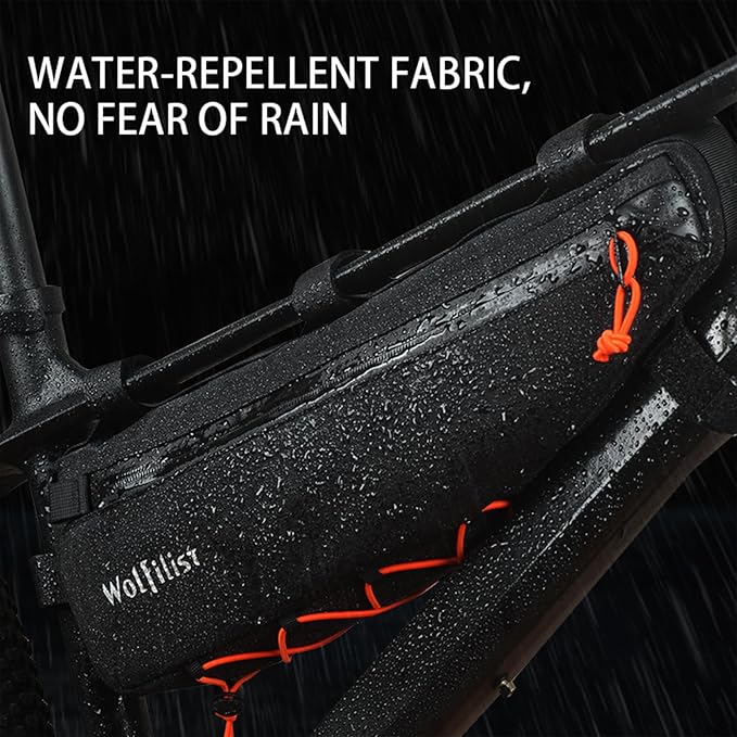 Waterproof Bike Frame Bag - Under Top Tube Triangle Storage Pouch for MTB & Road Bikes - Holds Cycling Tools, Accessories Securely