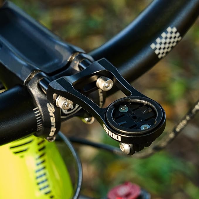 corki Bike Out Front Combo Computer Mount Adapter for Garmin Edge 130 200 500 510 520 810 820 1000 1030 (Simple Rainbow) Compatible with GM Wahoo Bryton Cateye Bike Mount