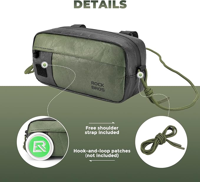 ROCKBROS Bike Handlebar Bag,Bicycle Front Bag of Mountain Road Bikes Commuter Shoulder Bag Cycling Storage Bag Professional Cycling Accessories