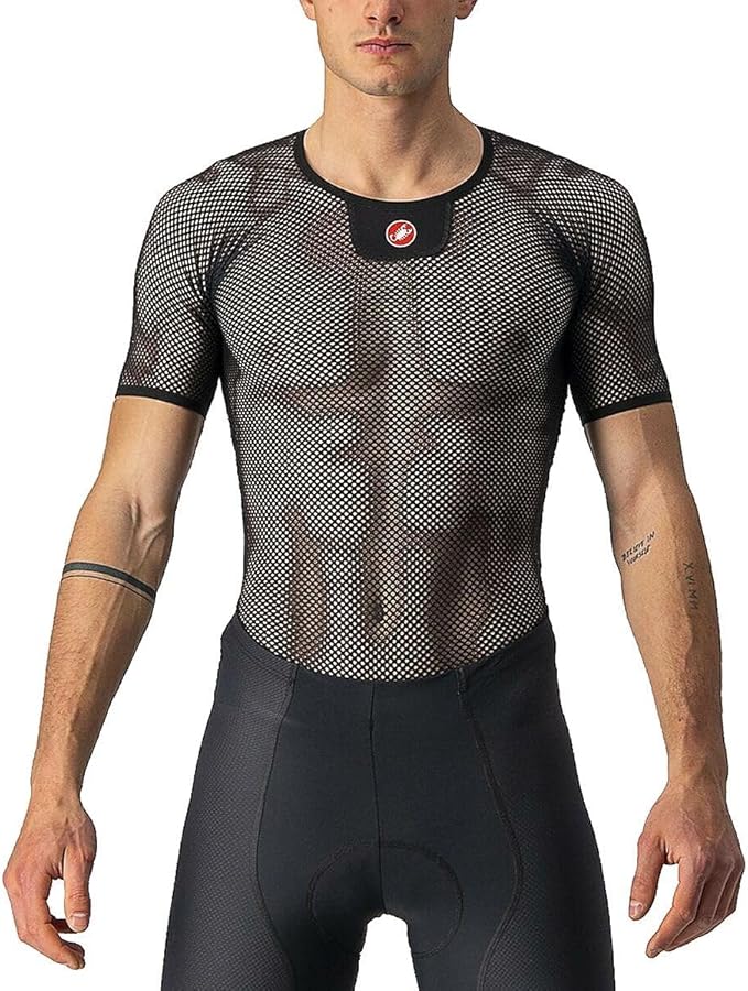 CASTELLI Men’s Core Mesh 3 Short Sleeve, Ultra-Lightweight Moisture-Wicking Base Layer for Hot-Weather Road Cycling