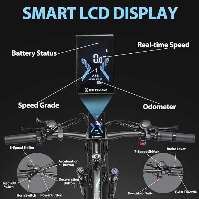 AWD Electric Bike for Adults, Peak 4000W Power 26” Fat Tire Ebike, Dual Motor Electric Bicycles, 48V 22.4AH Removable Battery Fast Dual Hydraulic Brakes 21-Speed All Terrain E-Bikes