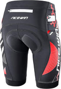 Men's Cycling Shorts Anti-Slip Leg 4D Padded Bike Shorts with 3-Pockets Breathable Biking Bicycle Motorcycle Half-Pants