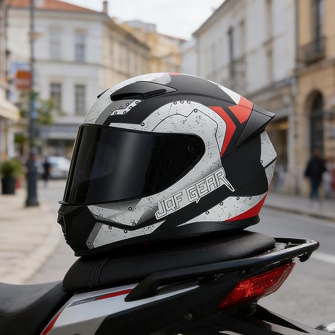 Full Face Motorcycle Helmet WS-607 DOT Approved Motorbike Racing Street Bike Helmets for Adults with Visor