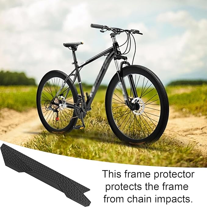 Eagles Mountain Bike Chainstay Protector, MTB Silicone Chain Stay Frame Guard, Road Bicycle Chain Pad for Most Bicycle Protect Your Bike Frame from Scratch by Chain (1 PCS, E212)