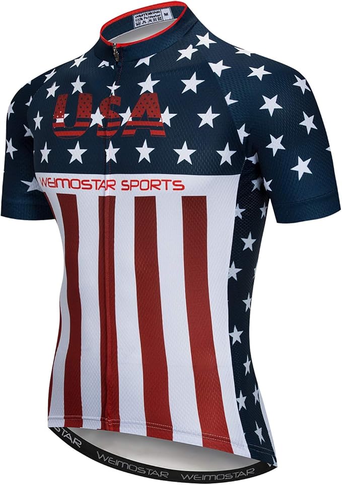 Cycling Jersey Mens Road Bicycle Clothing Summer Short Sleeve Breathable Cycling Tops